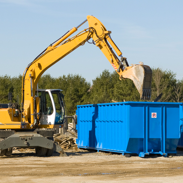 what size residential dumpster rentals are available in St George